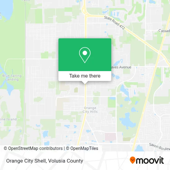 Orange City Shell map