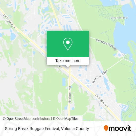 Spring Break Reggae Festival map
