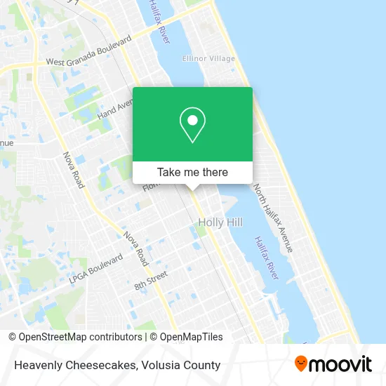 Heavenly Cheesecakes map