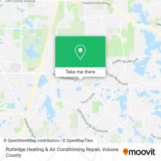 Rutledge Heating & Air Conditioning Repair map