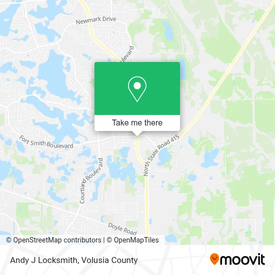 Andy J Locksmith map