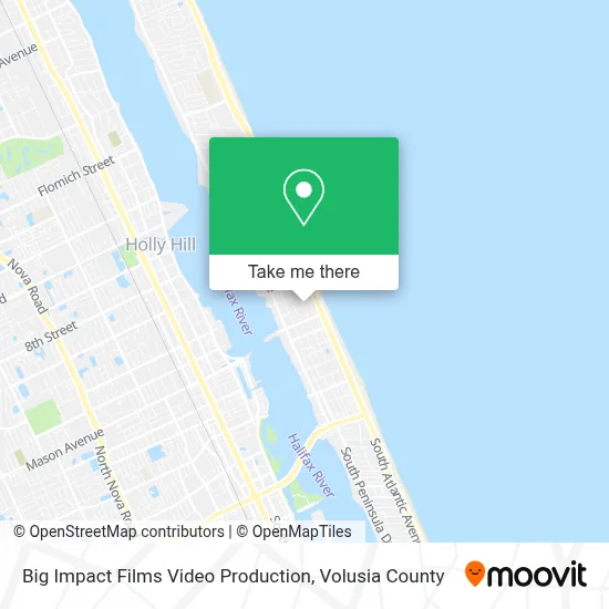 Big Impact Films Video Production map