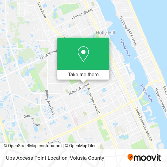Ups Access Point Location map