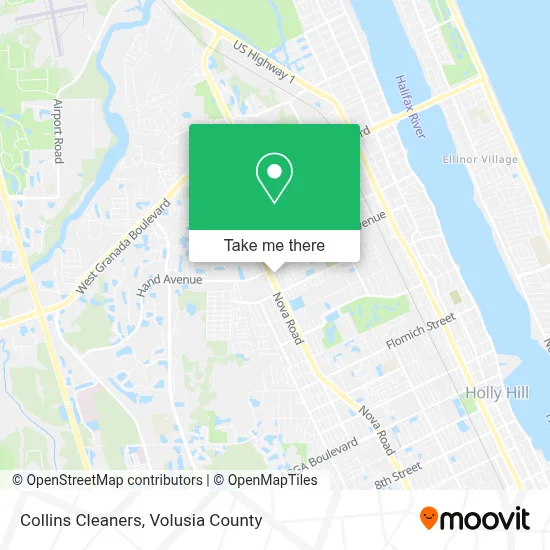 Collins Cleaners map