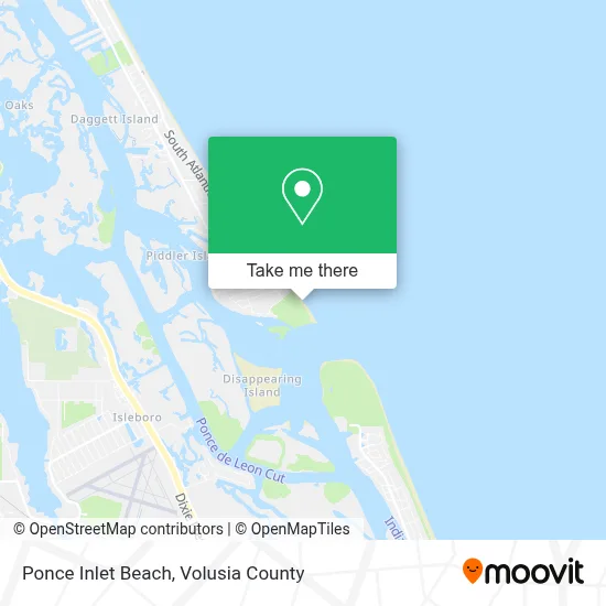 Ponce Inlet Beach map