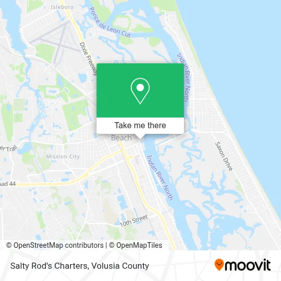 Salty Rod's Charters map
