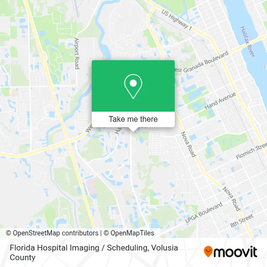 Florida Hospital Imaging / Scheduling map