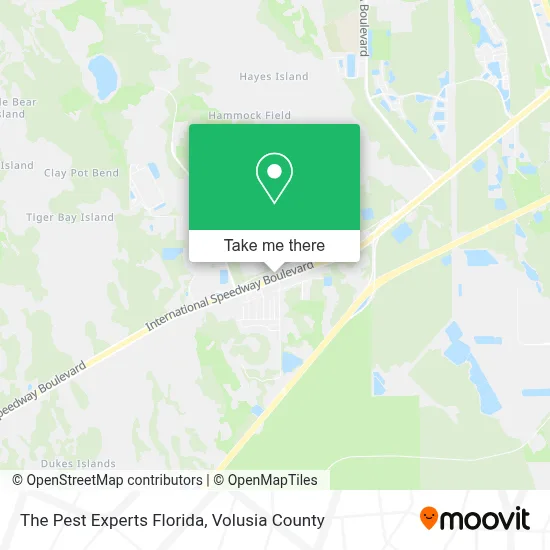 The Pest Experts Florida map