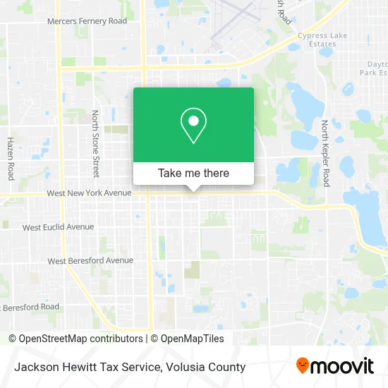 Jackson Hewitt Tax Service map