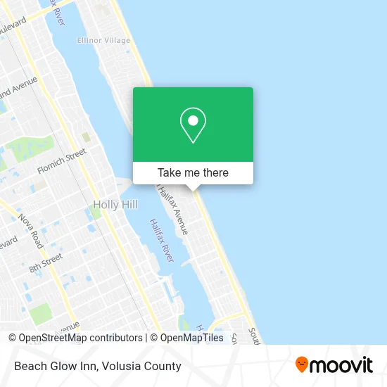 Beach Glow Inn map