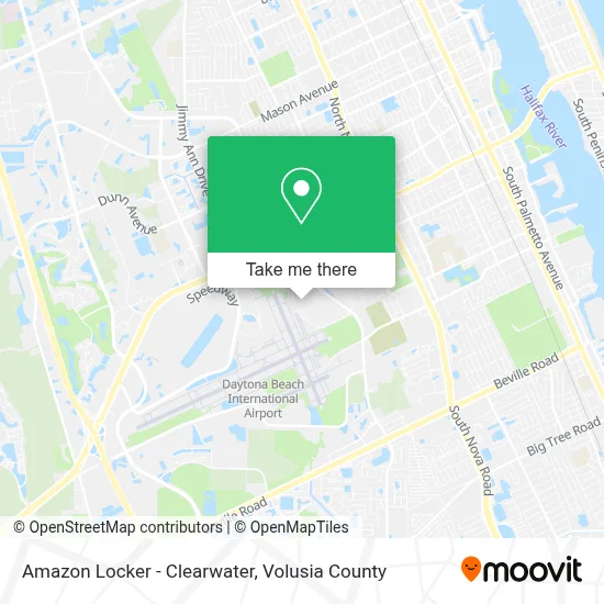 Amazon Locker - Clearwater map