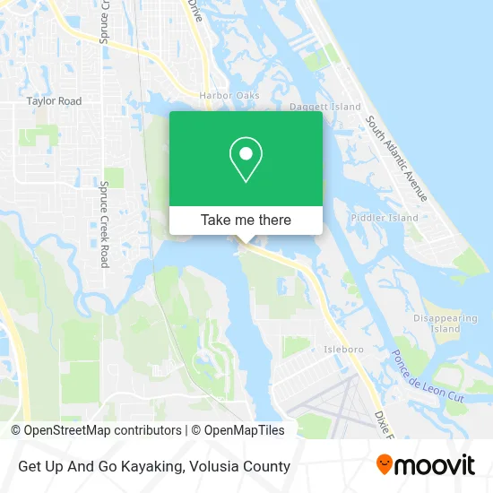 Get Up And Go Kayaking map