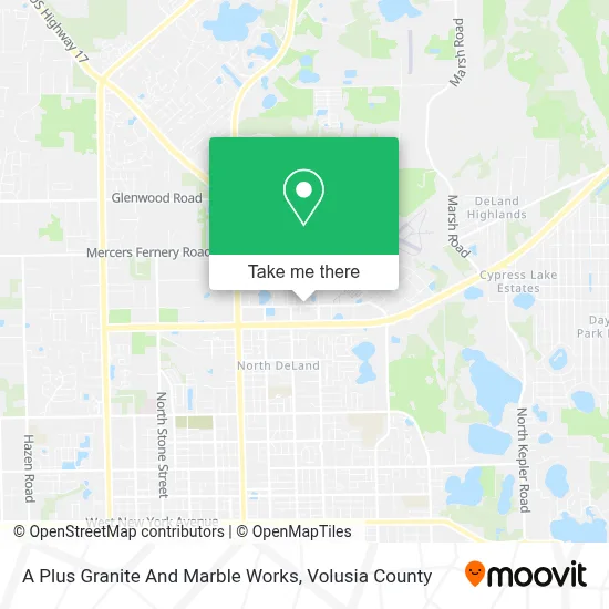 A Plus Granite And Marble Works map