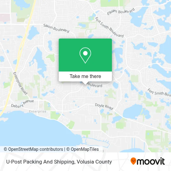 U-Post Packing And Shipping map