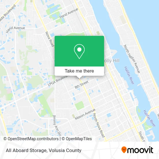 All Aboard Storage map