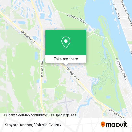 Stayput Anchor map