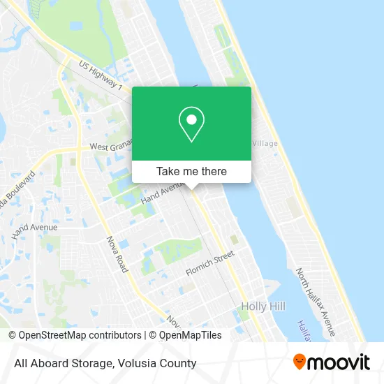 All Aboard Storage map