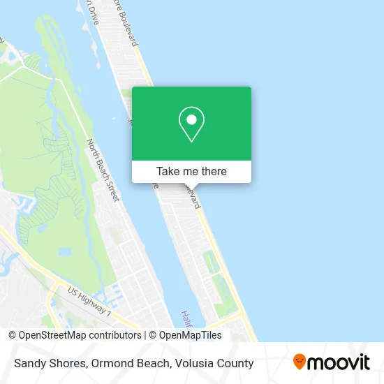 Sandy Shores, Ormond Beach map