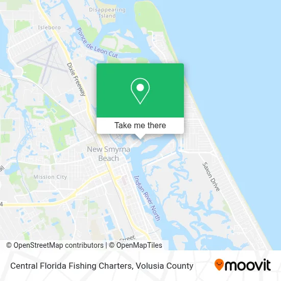 Central Florida Fishing Charters map