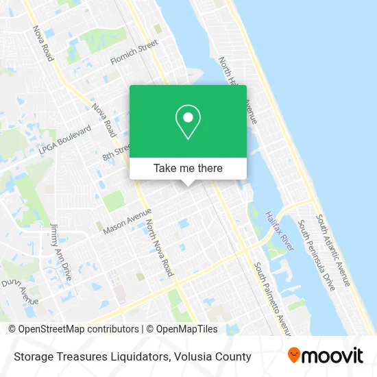 Storage Treasures Liquidators map
