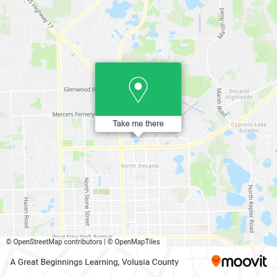 A Great Beginnings Learning map