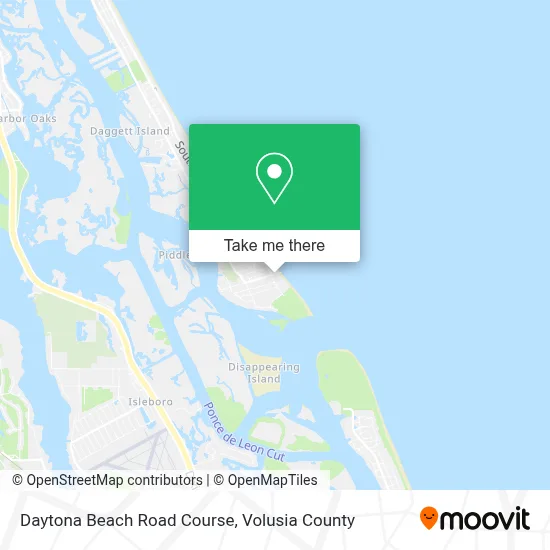 Daytona Beach Road Course map