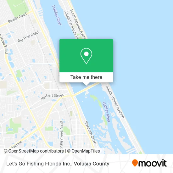 Let's Go Fishing Florida Inc. map