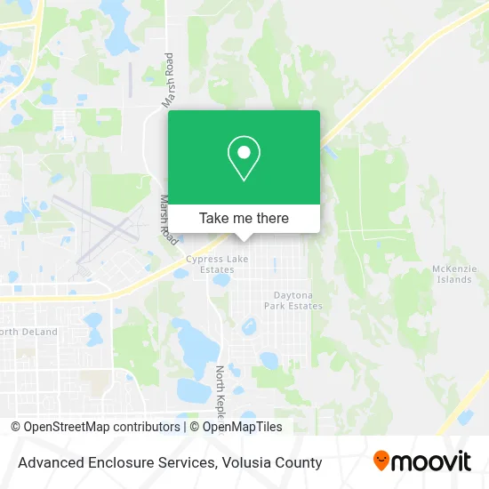 Advanced Enclosure Services map