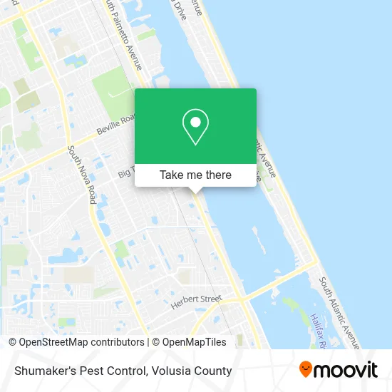 Shumaker's Pest Control map