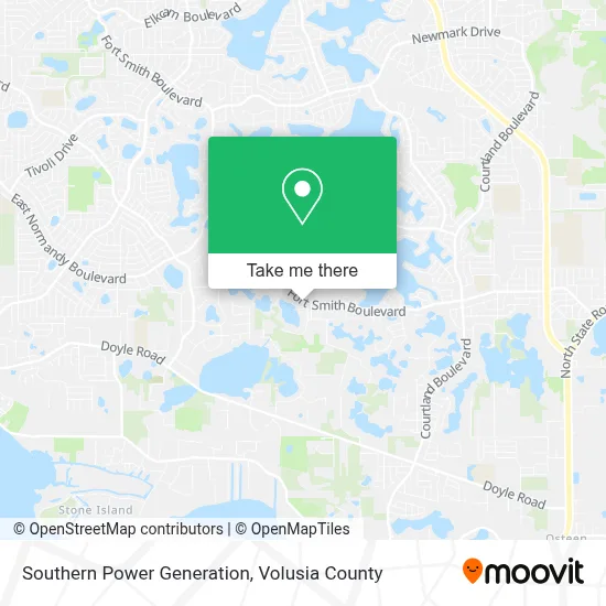 Southern Power Generation map