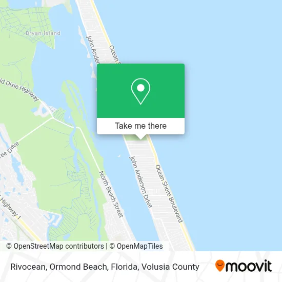 Rivocean, Ormond Beach, Florida map