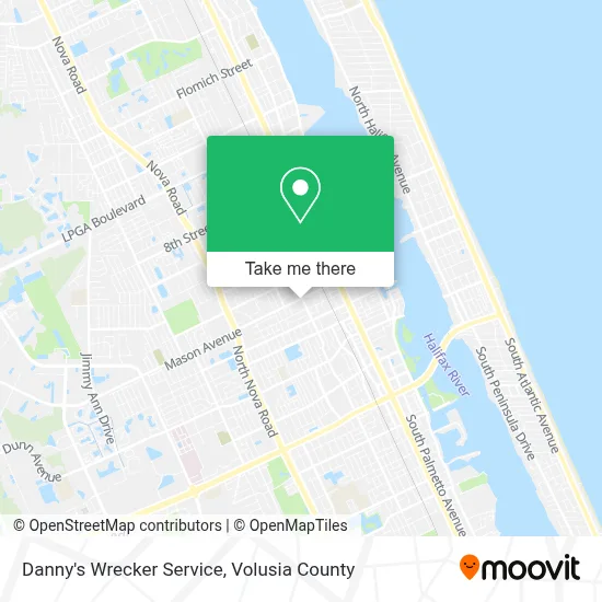 Danny's Wrecker Service map