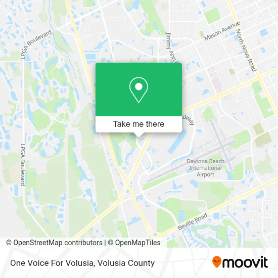 One Voice For Volusia map