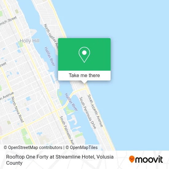 Rooftop One Forty at Streamline Hotel map