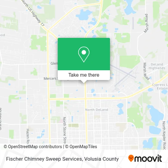 Fischer Chimney Sweep Services map