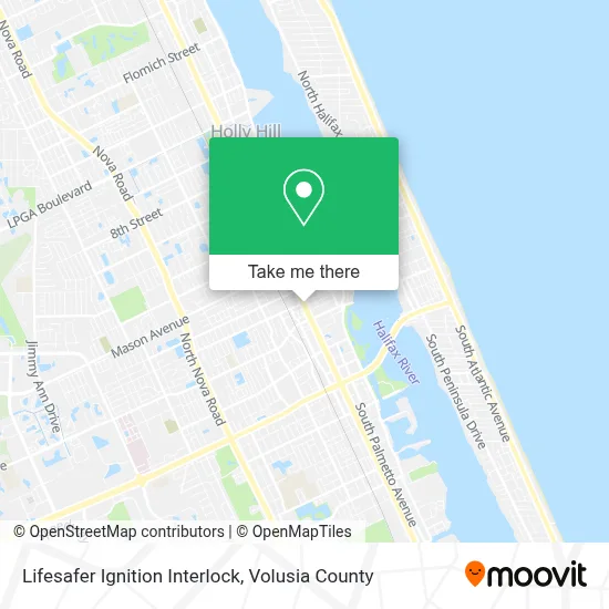 Lifesafer Ignition Interlock map