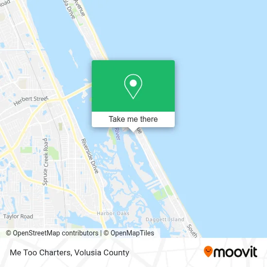 Me Too Charters map
