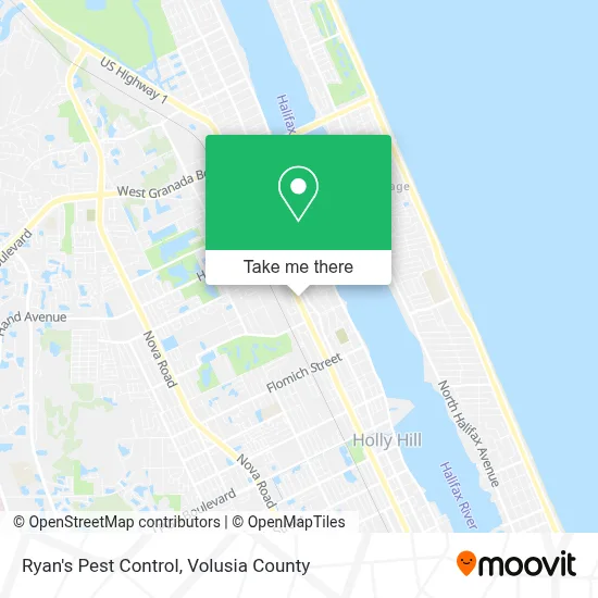 Ryan's Pest Control map