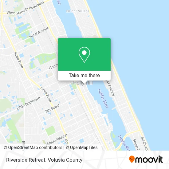 Riverside Retreat map