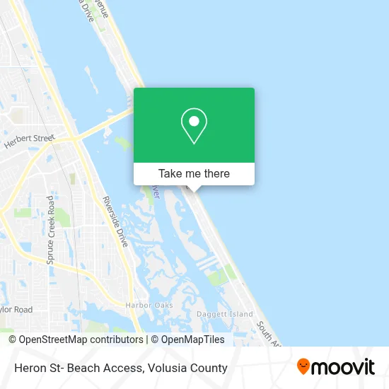 Heron St- Beach Access map