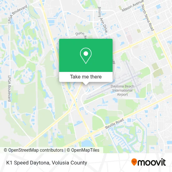 K1 Speed Daytona map