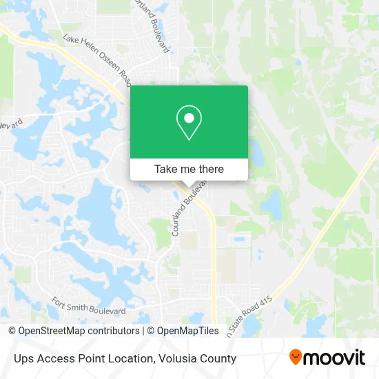 Ups Access Point Location map