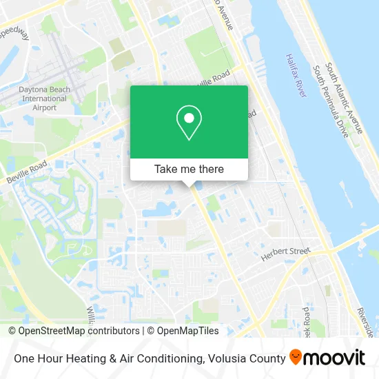 One Hour Heating & Air Conditioning map