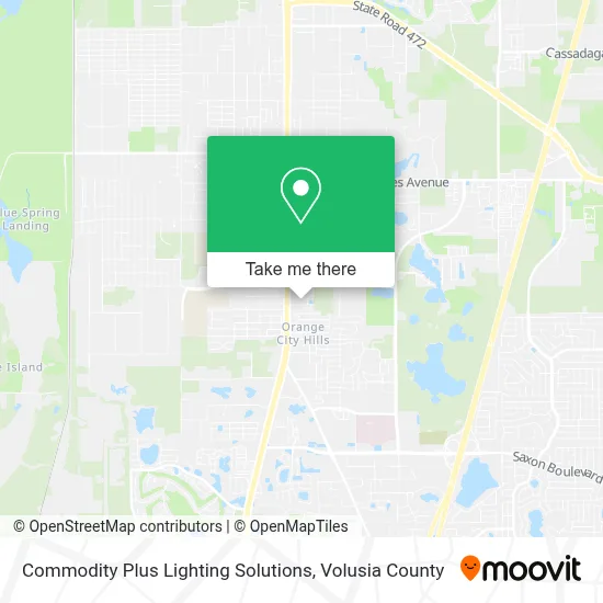 Commodity Plus Lighting Solutions map
