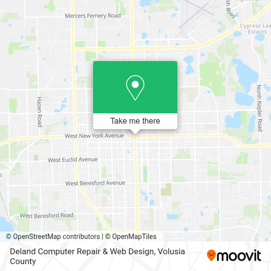 Deland Computer Repair & Web Design map