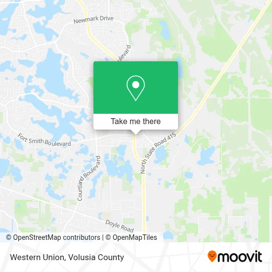 Western Union map