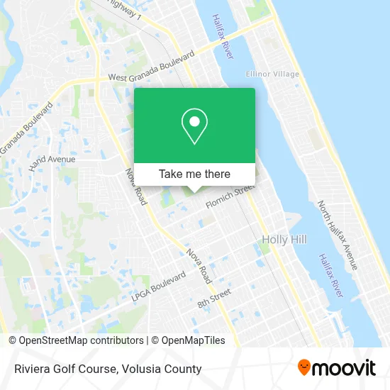 Riviera Golf Course map