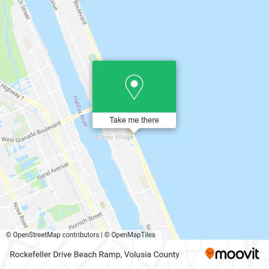 Rockefeller Drive Beach Ramp map