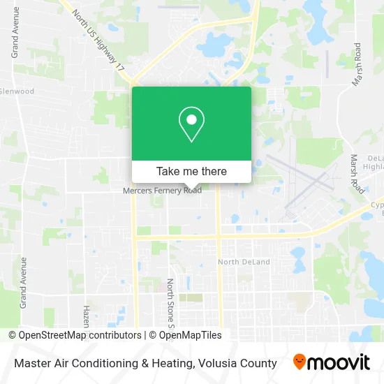 Master Air Conditioning & Heating map