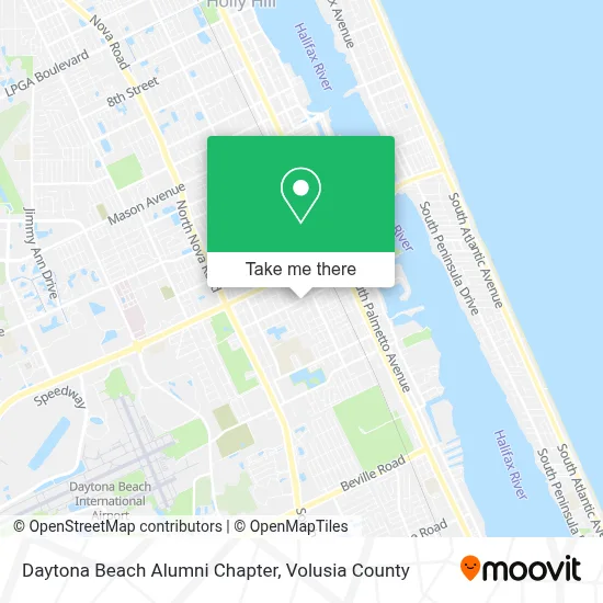 Daytona Beach Alumni Chapter map